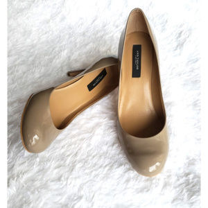 Ann Taylor Porcini Patent Leather Pumps 6.5 M